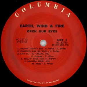 Earth, Wind & Fire : Open Our Eyes (LP, Album, RE)