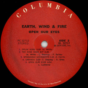 Earth, Wind & Fire : Open Our Eyes (LP, Album, RE)