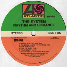 Load image into Gallery viewer, The System : Rhythm And Romance (LP, Album)
