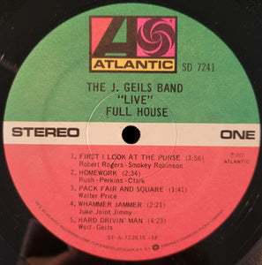 The J. Geils Band : "Live" Full House (LP, Album, RP, SP)