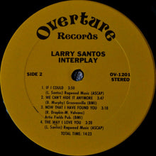 Load image into Gallery viewer, Larry Santos : Interplay (LP, Album)