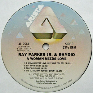 Ray Parker Jr. And Raydio : A Woman Needs Love (LP, Album, Ter)