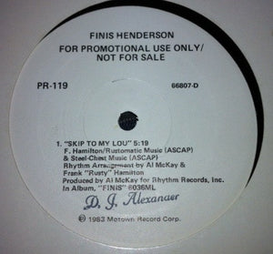 The Temptations / Finis Henderson : Surface Thrills / Skip To My Lou (12", Promo)