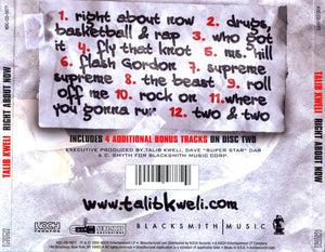 Talib Kweli : Right About Now (The Official Sucka Free Mix CD) (2xCD, Album, Ltd)