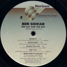 Load image into Gallery viewer, Ben Sidran : The Cat And The Hat (LP, Album)