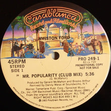 Load image into Gallery viewer, Winston Ford : Mr. Popularity (12&quot;, Promo)