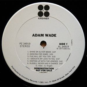 Adam Wade (2) : Adam Wade (LP, Album, Promo)