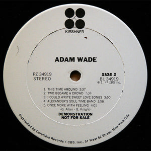 Adam Wade (2) : Adam Wade (LP, Album, Promo)