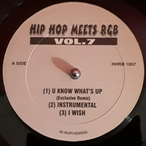 Various : Hip Hop Meets R&B Vol. 7 (12", Comp, Unofficial)