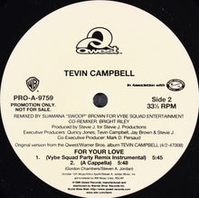 Load image into Gallery viewer, Tevin Campbell : For Your Love (Remixes) (12&quot;, Promo)