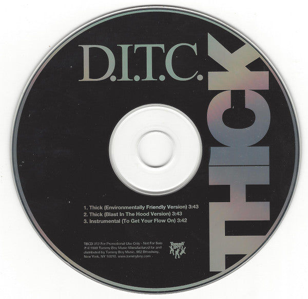 D.I.T.C. : Thick (CD, Single, Promo)