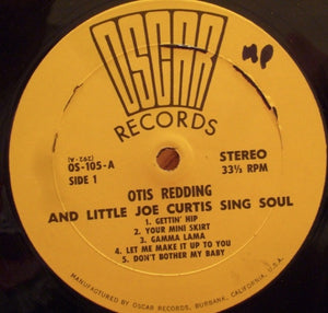 Otis Redding & Little Joe Curtis : Sing Soul (LP, Comp)