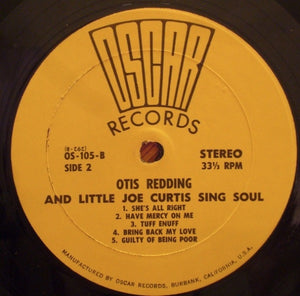 Otis Redding & Little Joe Curtis : Sing Soul (LP, Comp)