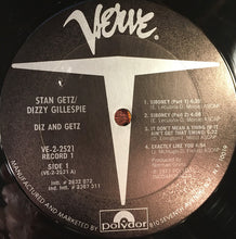 Load image into Gallery viewer, Dizzy Gillespie / Stan Getz : Diz And Getz (2xLP, Album, Comp, Mono, RE)