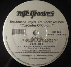 The Ananda Project Featuring Gaelle Adisson : Cascades Of Colour (2x12")