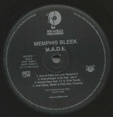 Memphis Bleek : M.A.D.E. (2xLP, Album, Promo, Cle)