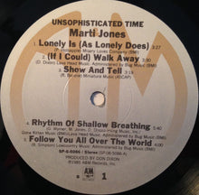Load image into Gallery viewer, Marti Jones : Unsophisticated Time (LP, Album)