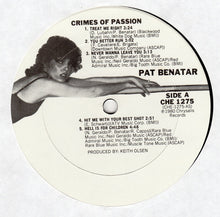 Load image into Gallery viewer, Pat Benatar : Crimes Of Passion (LP, Album, Whi)