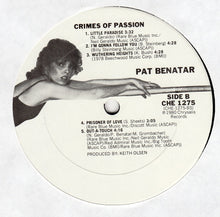 Load image into Gallery viewer, Pat Benatar : Crimes Of Passion (LP, Album, Whi)