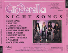 Load image into Gallery viewer, Cinderella (3) : Night Songs (CD, Album, Club)