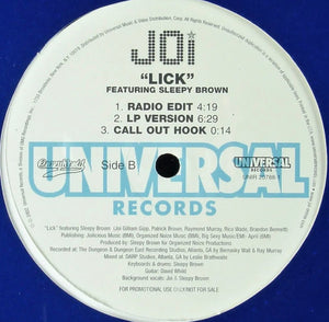 Joi (3) : Lick (12", Promo)