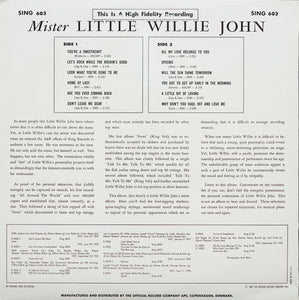 Little Willie John : Mister Little Willie John (LP, Mono, RE)