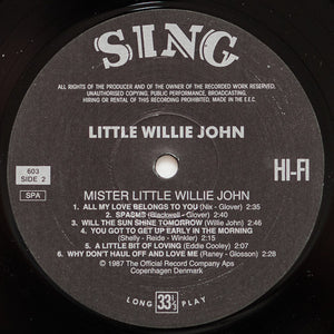 Little Willie John : Mister Little Willie John (LP, Mono, RE)