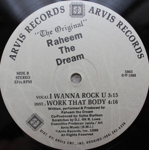 "The Original" Raheem The Dream* : Work That Body (12")