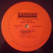 Load image into Gallery viewer, Jerry Lee Lewis : The Greatest Live Show On Earth (LP, Album, Mono)