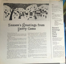 Load image into Gallery viewer, Perry Como : Season's Greetings From Perry Como (LP, Album, RP, Ind)