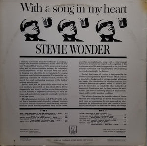 Stevie Wonder : With A Song In My Heart (LP, Album, RE)