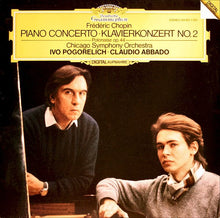Load image into Gallery viewer, Frédéric Chopin - Chicago Symphony Orchestra*, Ivo Pogorelich · Claudio Abbado : Piano Concerto · Klavierkonzert No. 2 / Polonaise Op. 44 (LP)