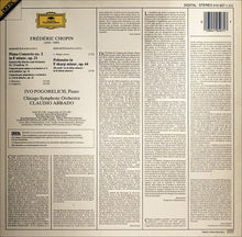 Load image into Gallery viewer, Frédéric Chopin - Chicago Symphony Orchestra*, Ivo Pogorelich · Claudio Abbado : Piano Concerto · Klavierkonzert No. 2 / Polonaise Op. 44 (LP)