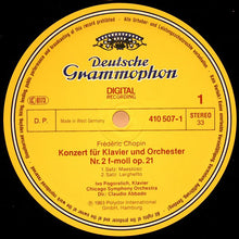 Load image into Gallery viewer, Frédéric Chopin - Chicago Symphony Orchestra*, Ivo Pogorelich · Claudio Abbado : Piano Concerto · Klavierkonzert No. 2 / Polonaise Op. 44 (LP)