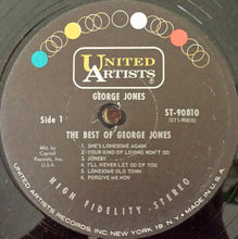 Load image into Gallery viewer, George Jones (2) : The Best Of George Jones (LP, Comp, Club, Cap)