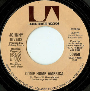 Johnny Rivers : Rockin' Pneumonia - Boogie Woogie Flu (7")