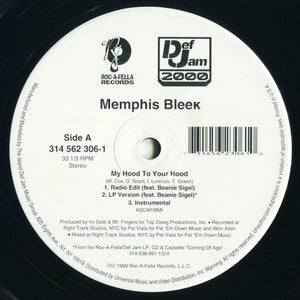 Memphis Bleek : My Hood To Your Hood (12")