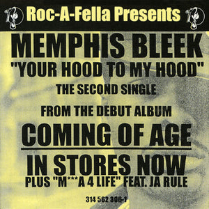 Memphis Bleek : My Hood To Your Hood (12")