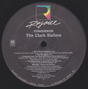 The Clark Sisters : Conqueror (LP, Album, EMW)