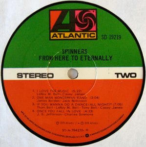 Spinners : From Here To Eternally (LP, Album, RI)