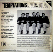 Load image into Gallery viewer, The Temptations : Live At The Copa (LP, Album)