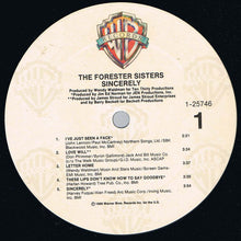 Load image into Gallery viewer, The Forester Sisters : Sincerely (LP, Album)