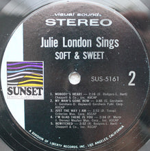 Load image into Gallery viewer, Julie London : Sings Soft &amp; Sweet (LP, Comp)