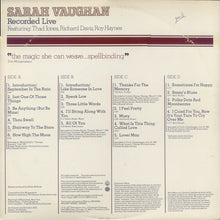 Load image into Gallery viewer, Sarah Vaughan : Recorded Live (2xLP, Comp, RM)