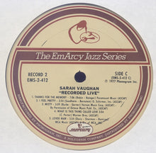Load image into Gallery viewer, Sarah Vaughan : Recorded Live (2xLP, Comp, RM)