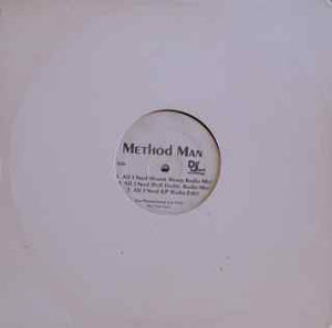 Method Man : All I Need (12", Promo)