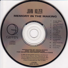 Load image into Gallery viewer, John Kilzer : Memory In The Making (CD, Album)