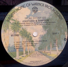 Load image into Gallery viewer, Ashford &amp; Simpson : So So Satisfied (LP, Album, Jac)