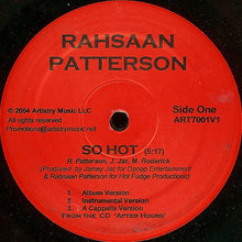 Load image into Gallery viewer, Rahsaan Patterson : So Hot (12&quot;)