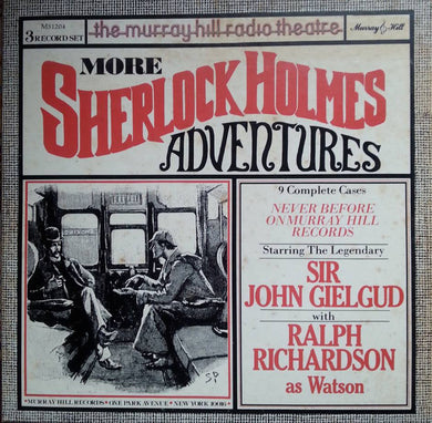 Sir John Gielgud* with Ralph Richardson (2) : More Sherlock Holmes Adventures (3xLP + Box)